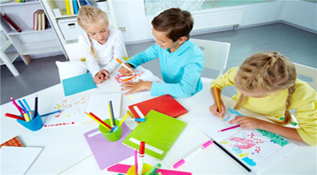 Photograph of kids playing